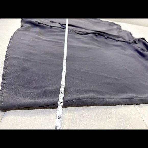 Torrid GREY GEORGETTE BUTTON-LOOP SEMI SHEER TANK TOP - Picture 7 of 9